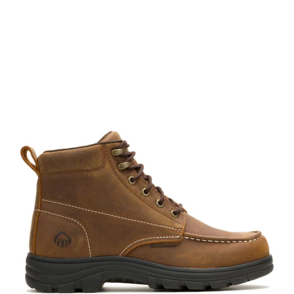 Wolverine Mens Carlsbad Moc Toe Brown Boots (NWT)